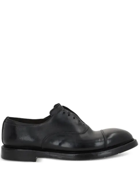 Premiata leather derby shoes Black PREMI605KINGBNEROABNER
