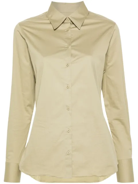 Closed poplin cotton shirt Green C9450225E22