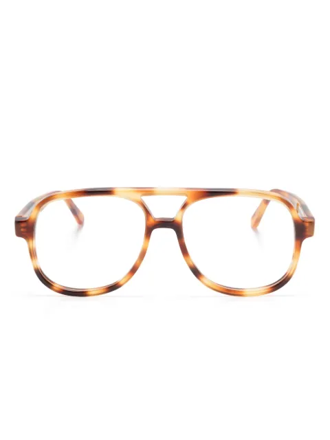 Sestini Eyewear Undici pilot-frame glasses Yellow UNDICI