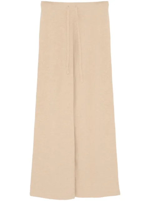 Yves Salomon knitted wide-leg trousers Neutrals 24EYP310XXMAMV