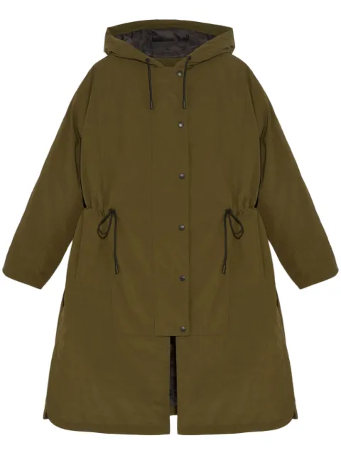 Yves Salomon hooded coat Green 25WFM01002B25W