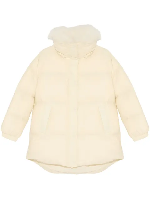 Yves Salomon padded-design coat Neutrals 25WFM01592M07W