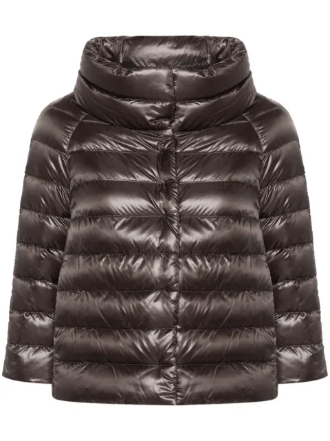 Herno funnel-neck down jacket Grey PI0046DIC12017Z