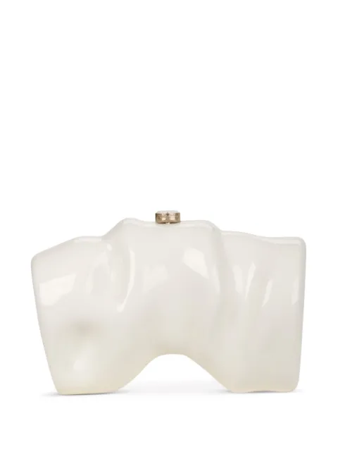 Cult Gaia Scrunch clutch bag White CL3270AC2584
