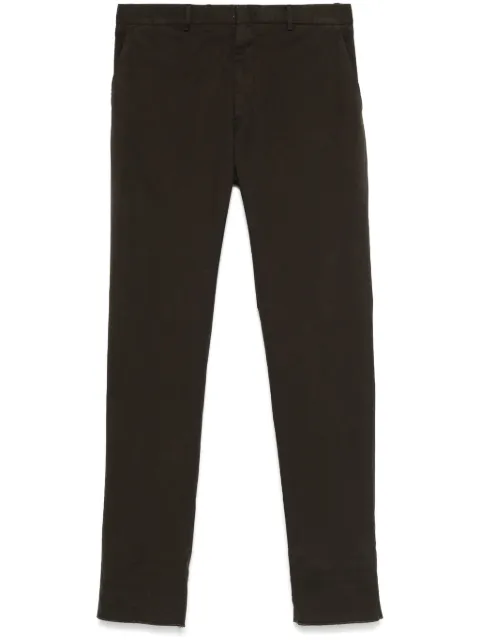 Zegna pressed-crease trousers Brown UEI17A8TR00