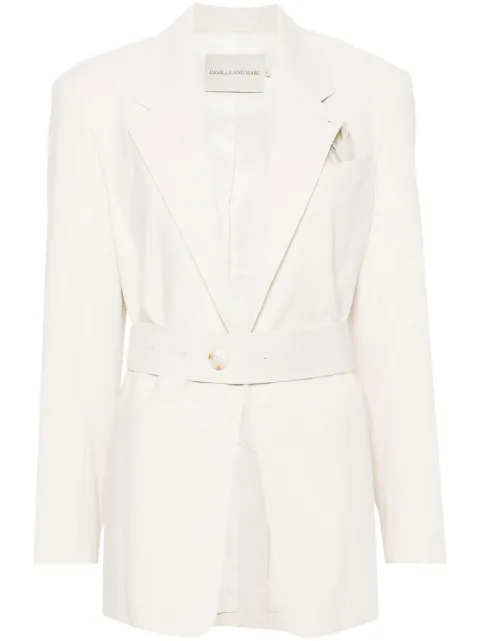 CAMILLA AND MARC Floris belted blazer Neutrals M2J2932
