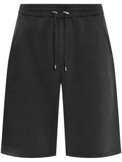 Balmain logo-embroidered track shorts Grey DH1OA125BC76