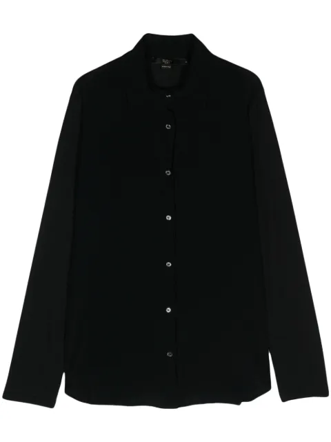 Seventy long-sleeve cotton blend shirt Black MJ1929890180