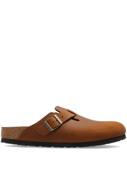 Birkenstock Boston buckle-fastening mules Brown 1028310