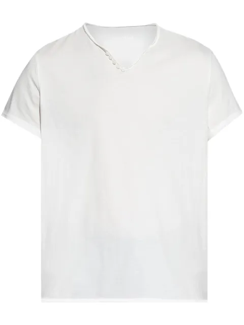 Zadig&Voltaire Monastir Henley T-shirt White JMTN01631