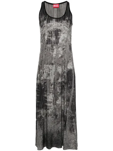 Diesel D-Screet midi dress Black A139770LIBH