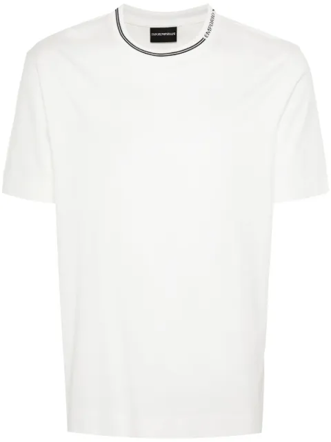 Emporio Armani logo-collar T-shirt White 6D1T951JOSZ