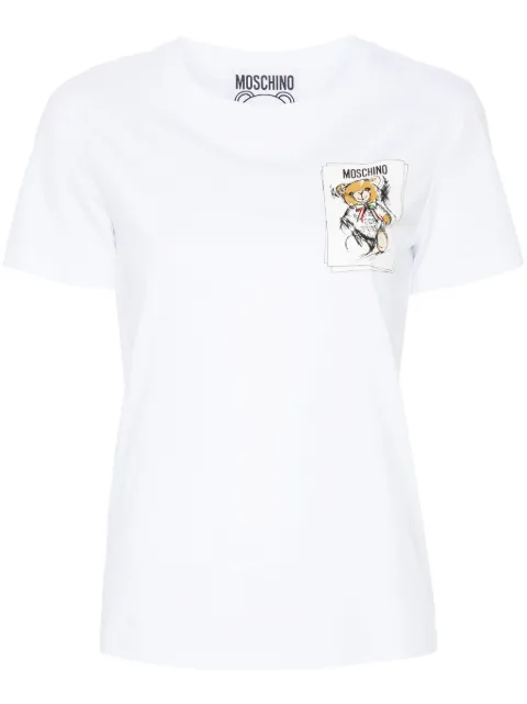 Moschino Teddy Bear cotton T-shirt White V07055541