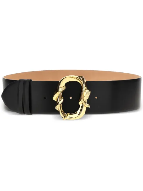 Alexander McQueen Snake-bucke belt Black 7975311BR0T