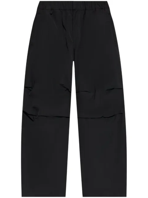 44 LABEL GROUP ID drawstring straight-leg trousers Black B0030445FA253