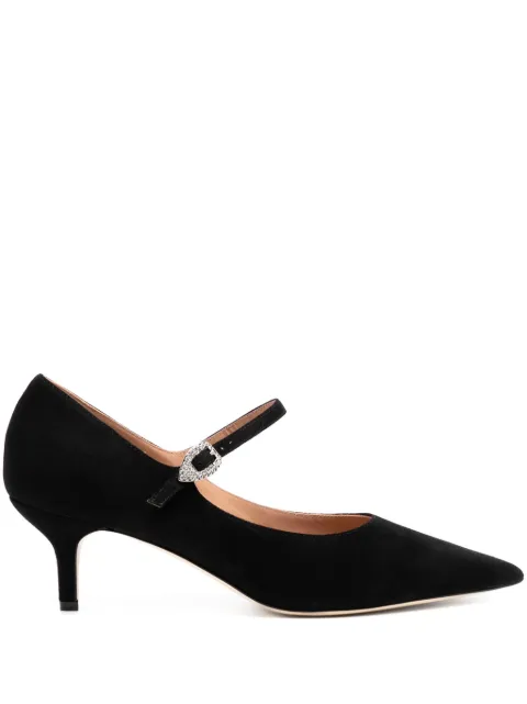 Malone Souliers 45mm crystal-embellished pumps Black KATE451