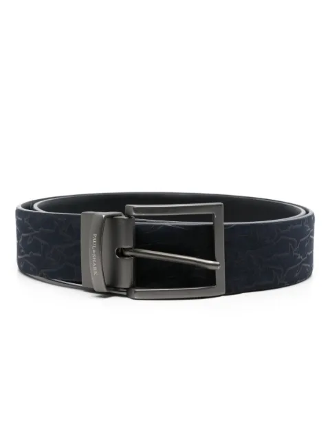 Paul & Shark logo-debossed belt Blue 14316031
