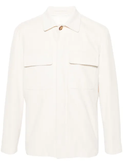 Lardini corduroy shirt jacket White IVANSELIVSF63403