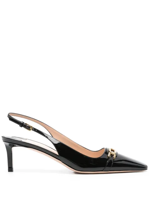 TOM FORD Whitney slingback patent-leather pumps Black W3522LCL072G