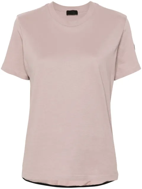Moncler logo-appliqué T-shirt Pink J20938C0001489A17