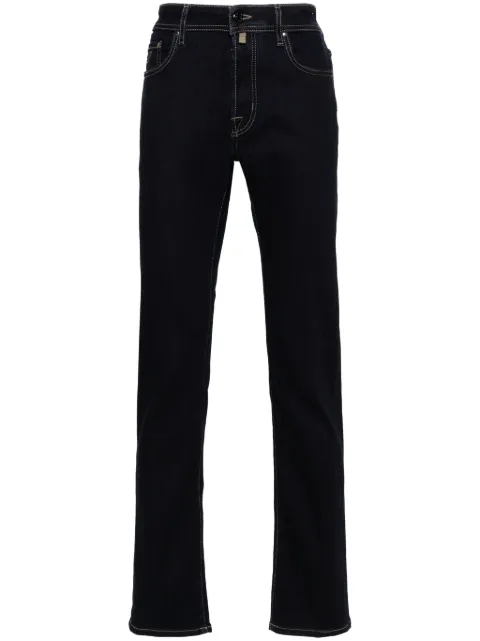 Jacob Cohën logo-patch jeans Blue UQE0431P3621
