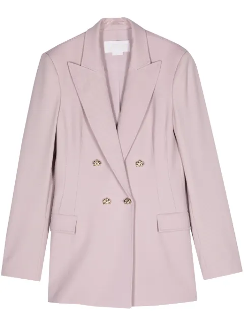 Genny double-breasted blazer Purple 77AAQ519N0245