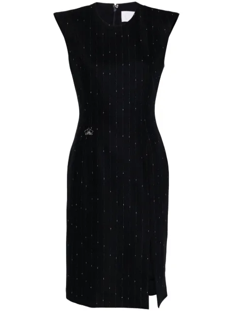 Genny pinstriped bodycon midi dress Blue 77AAO423N0444240