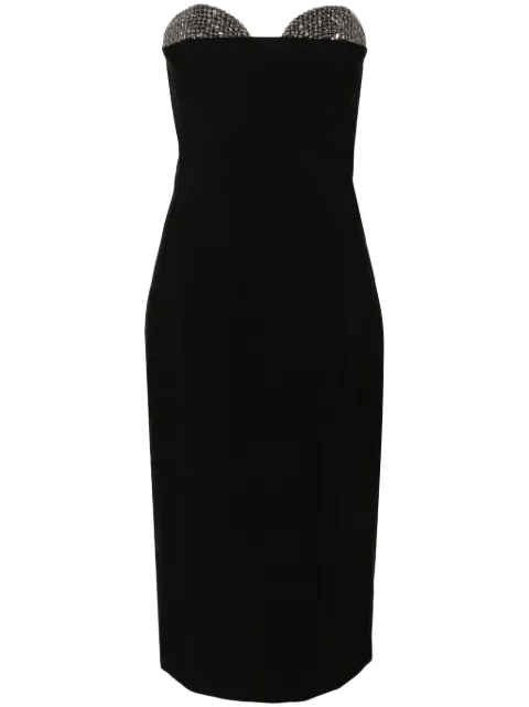 Genny sequin-detailed strapless midi dress Black 77AAO421N0115899