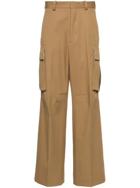 Victoria Beckham twill straight cargo pants Brown 1324WTR005597B