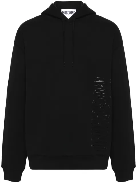 Moschino logo-lettering hoodie Black A17157028