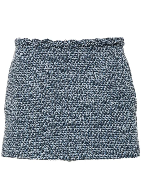 Valentino Garavani tweed denim skirt Blue BRABV58SB