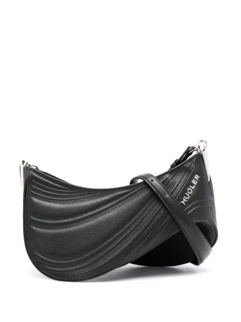 Mugler debossed shoulder bag Black 24F10SA0006934F