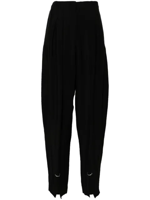 Mugler pierced tailored trousers Black 24F1PA0448182