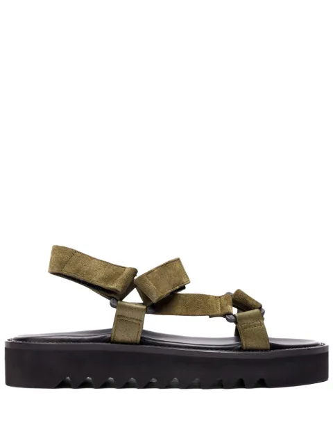 Scarosso Wooster V suede sandals Green WOOSTERVSANDKAKSUED