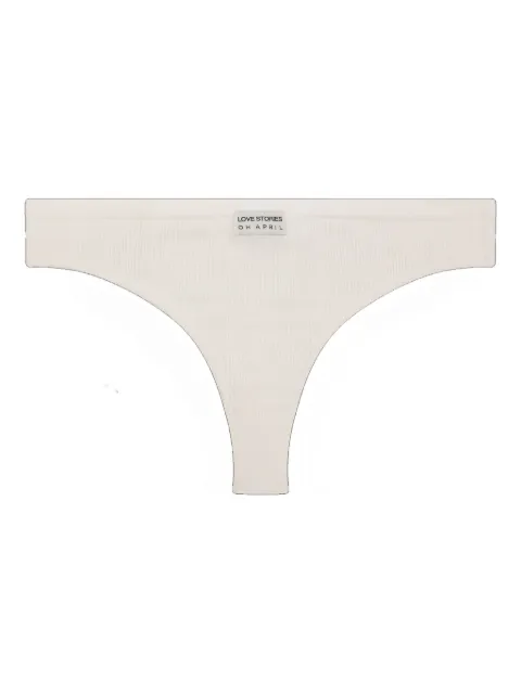 Love Stories ribbed thong White L2371985