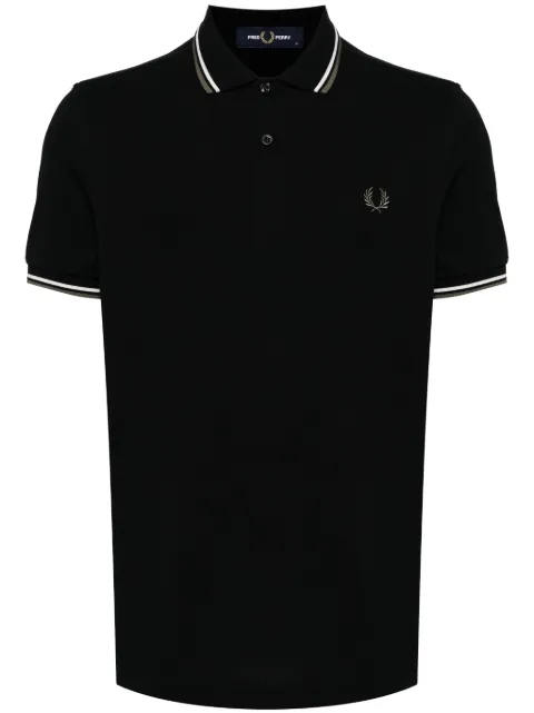Fred Perry twin tipped polo shirt Black M3600