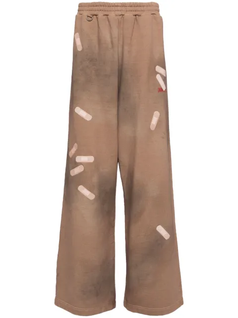 Doublet tape-embroidered track pants Brown 24AW34PT287