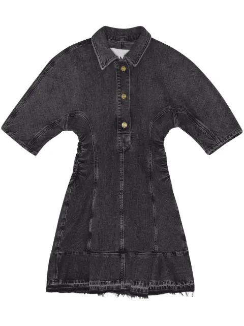 GANNI tint-edge denim mini dress Grey J1539