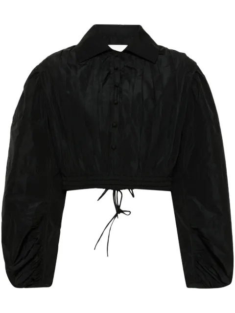 Jil Sander pleated blouse Black J01NC0146J70005