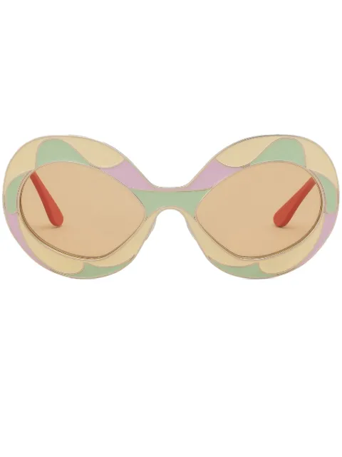 Marni Eyewear Vaso Land of Revelations oversize-frame sunglasses Yellow EWME0083M0H3900
