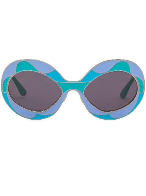 Marni Eyewear Fontana Land of Revelations oversize-frame sunglasses Blue EWME0083M0H3900