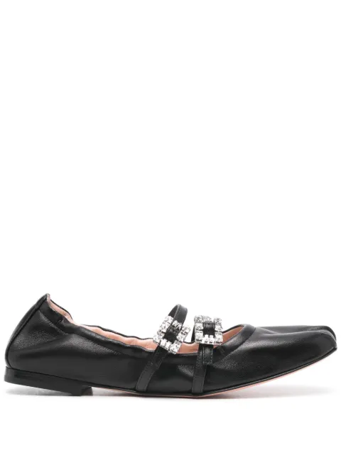 Roger Vivier crystal-buckle ballet flats Black RVW7433907091T