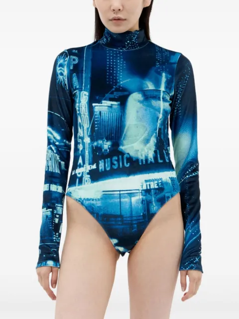 Jean Paul Gaultier Pigalle bodysuit Blue 2430FBD049J554