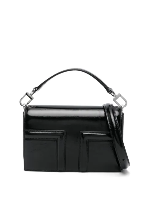 TOTEME T-Flap naplack-leather mini bag Black 244WAL0049LE0020001