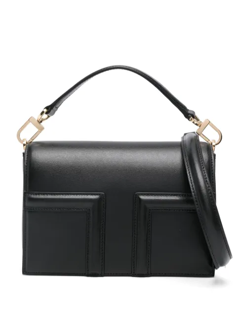 TOTEME mini T-flap leather bag Black 244WAL0049LE0025001