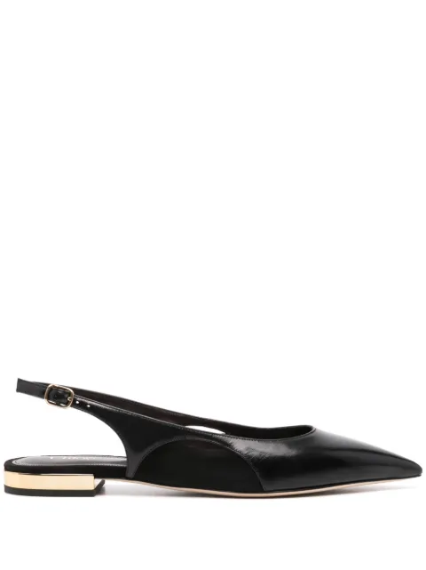 Chloé Saada leather ballerina shoes Black CHC24A03UMJ