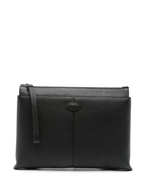 Tod's medium document holder clutch bag Black XBMDBSN0300WSS