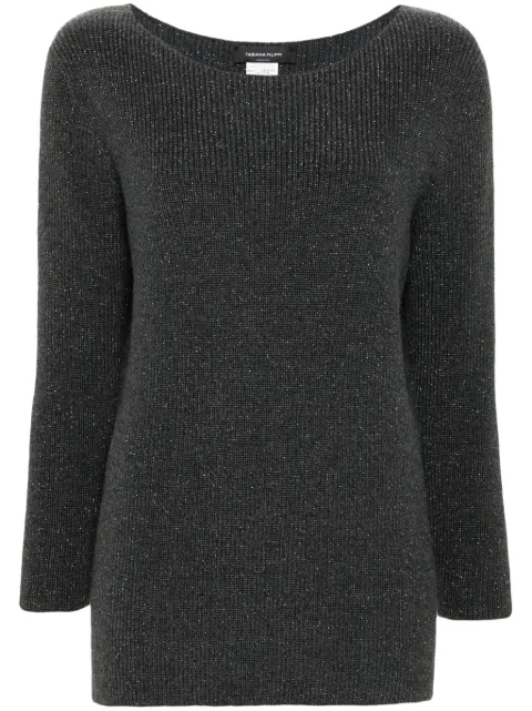 Fabiana Filippi lurex-detail sweater Grey MAD214F073I9620000