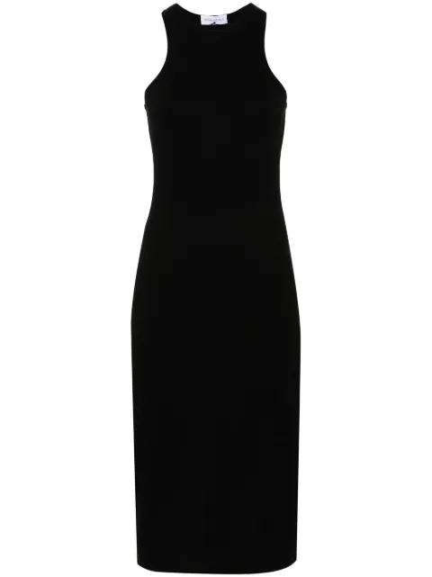 Ioana Ciolacu ribbed midi dress Black ID24TD01