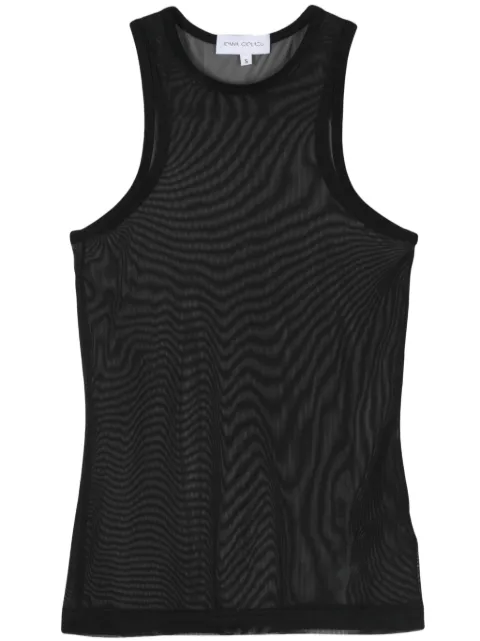 Ioana Ciolacu sheer tank top Black ID24TT02